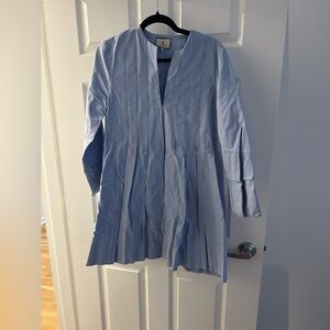 Tuckernuck Light Blue Pleated Mini Dress